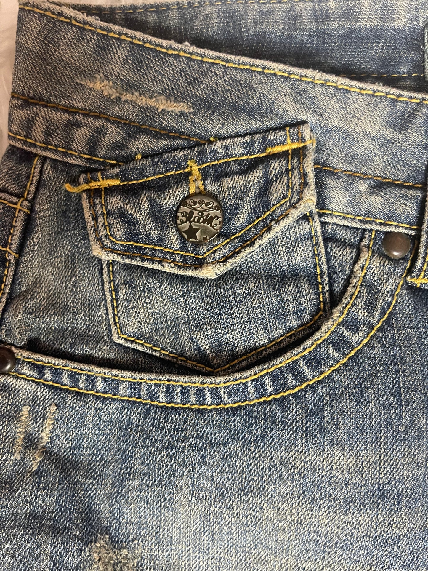 Bloom Denim Mini Skirt