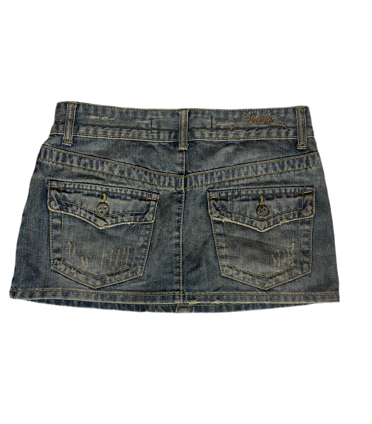 Bloom Denim Mini Skirt