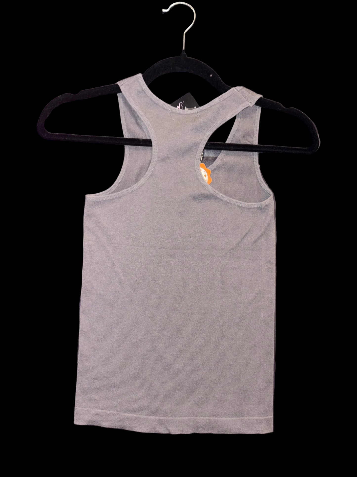 Gray Rhinestone Love Tank