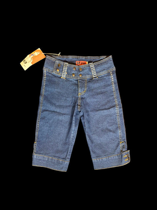 HIP Rhistone Denim Capris