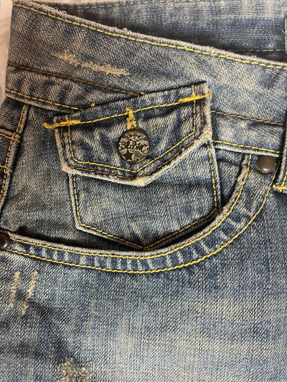 Bloom Denim Mini Skirt