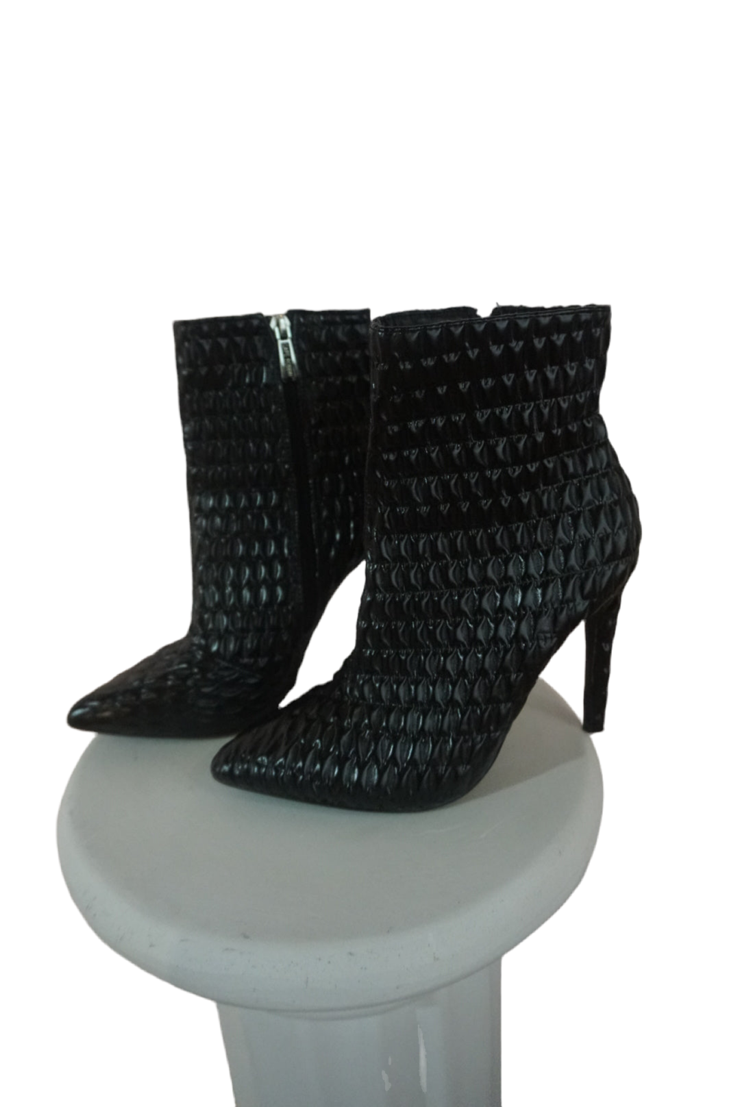 Black Textured Boots