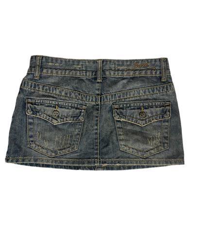 Bloom Denim Mini Skirt