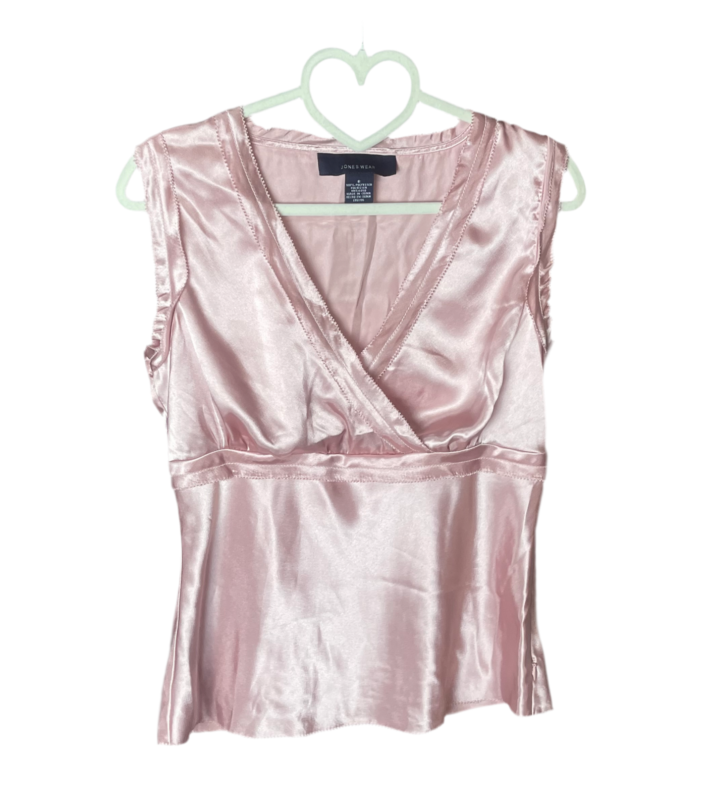 Pink Satin Top
