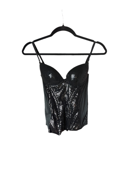 Sparkly Black Corset Top